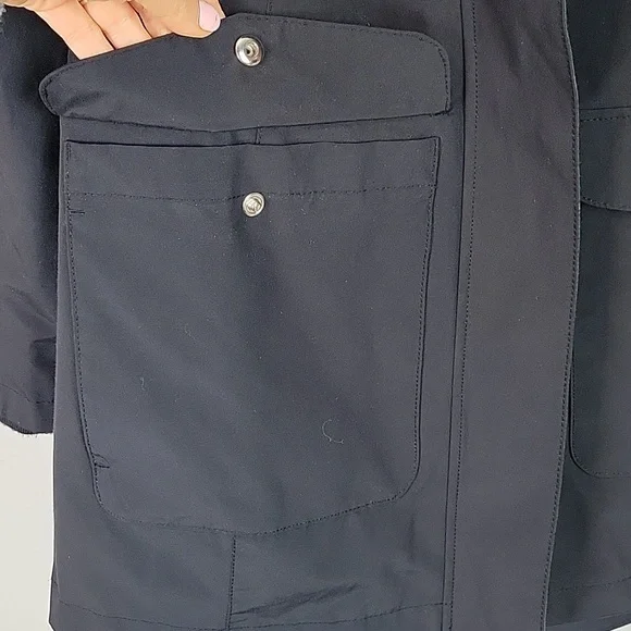 Pendleton womens black rain jacket coat Small - Picture 10 of 14